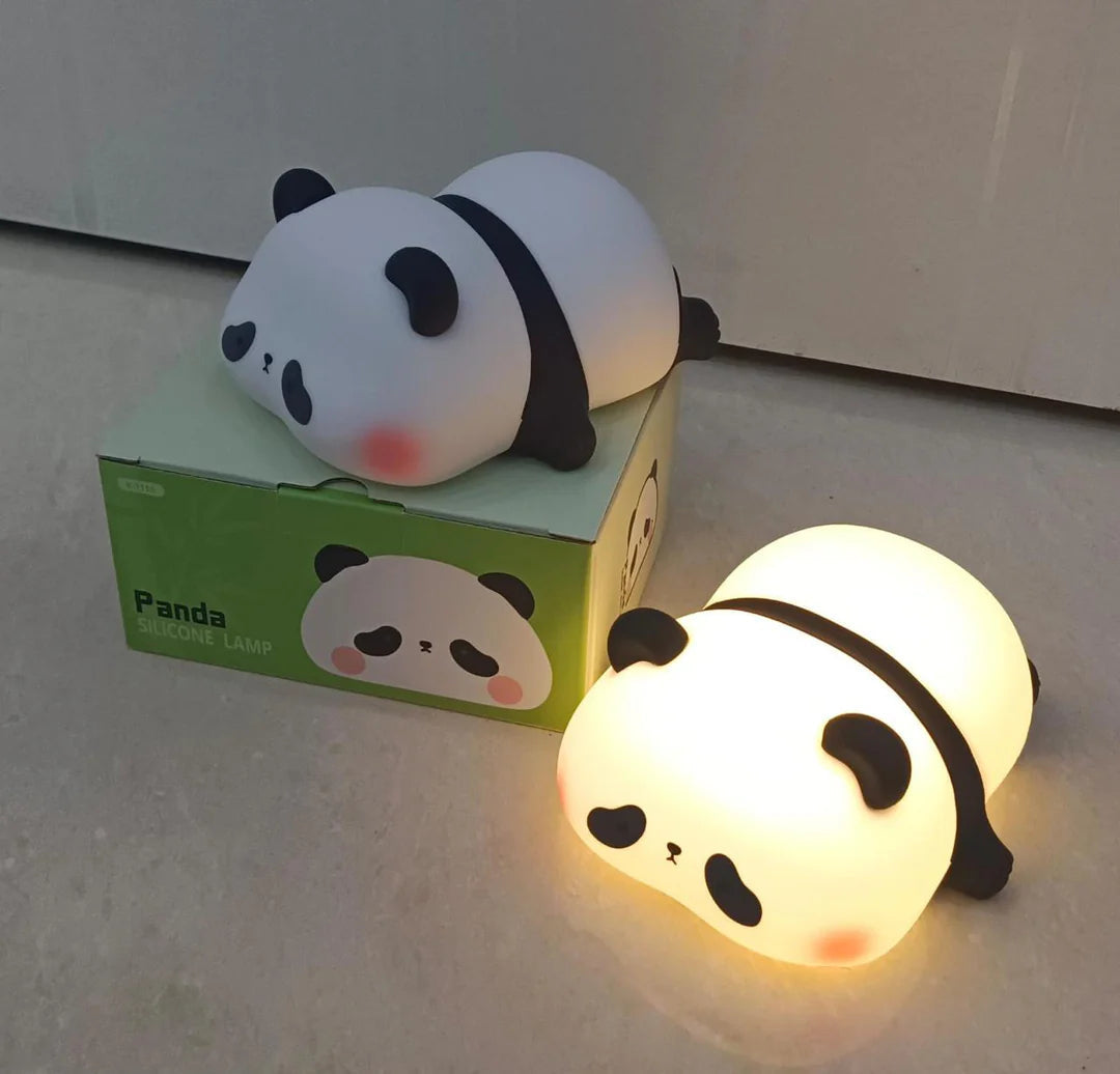 Rechargeable Panda Night Lamp – Soft Silicone ┃ ریچارج ایبل پانڈا نائٹ لیمپ - نرم سلیکون
