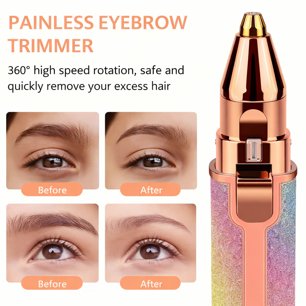 2-in-1 Electric Eyebrow Trimmer And Shaver for Men & Women ┃الیکٹرک آئی برو ٹرمر اور شیور مردوں اور عورتوں کے لیے