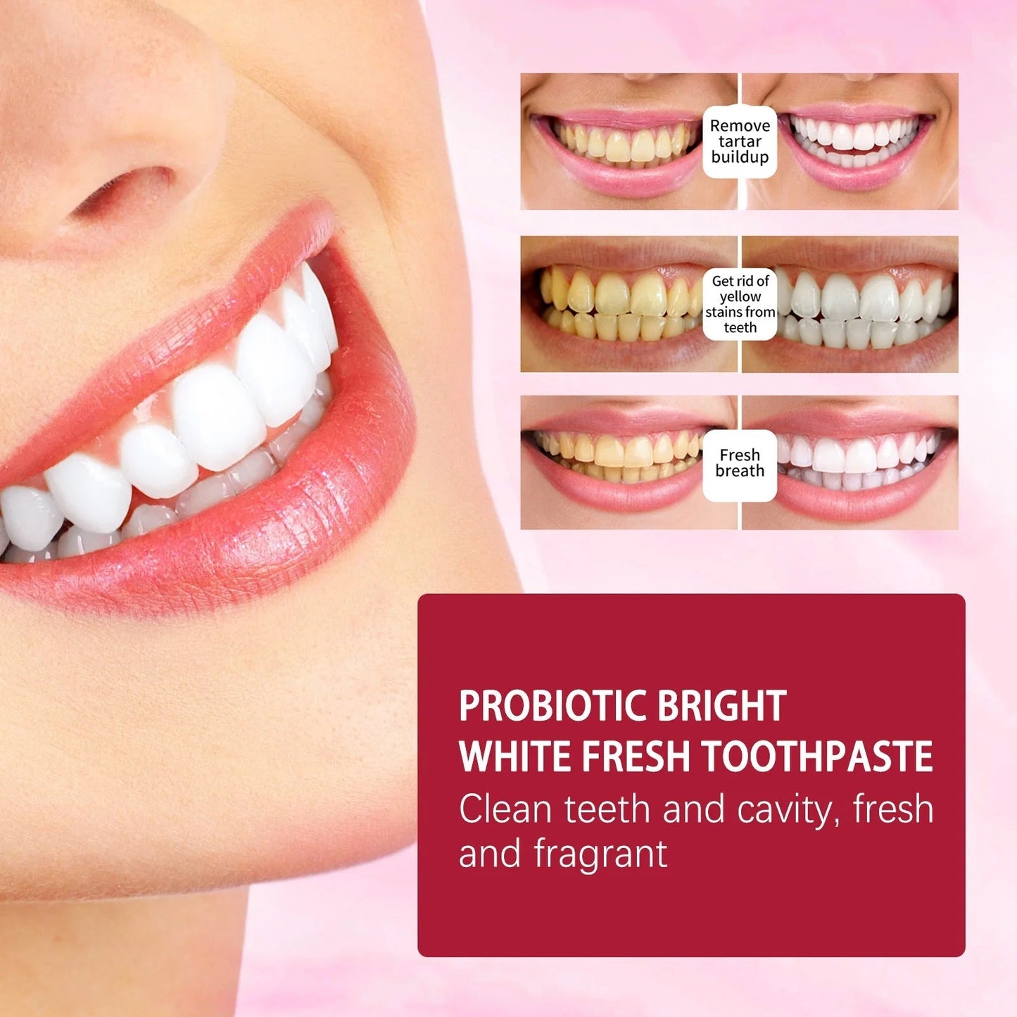 Yayashi SP4 Oral Care Probiotic Whitening Toothpaste 120g – Shine Brighter, Remove Years of Coffee, Tea & Smoking Stains