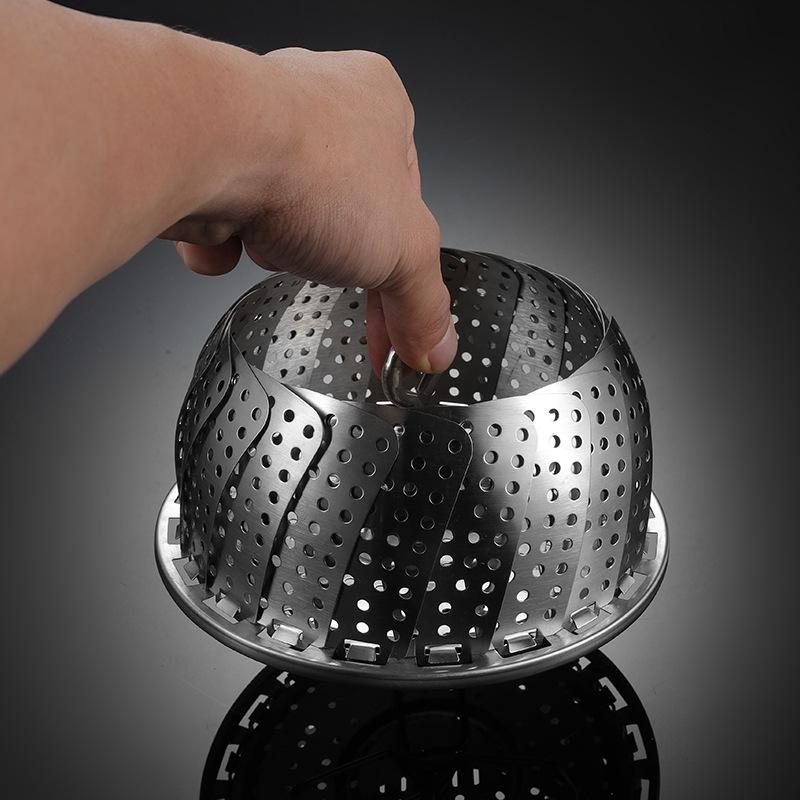 Stainless Steel Folding Vegetable Steamer Basket