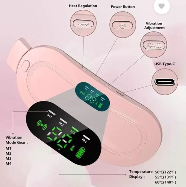 Menstrual Pain Relief Heating Belt – Electric & Portable ┃ ماہواری کے درد میں ریلیف ہیٹنگ بیلٹ - الیکٹرک اور پورٹیبل