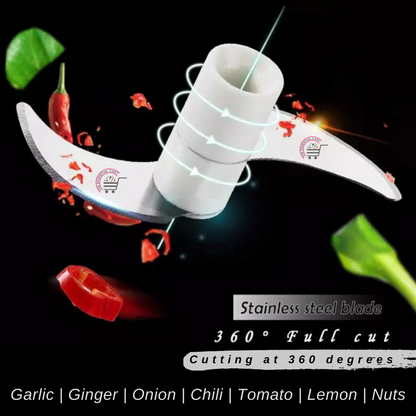 Mini Speedy Chopper Manual Hand-Pull Food Processor | مینی سپیڈی ہیلی کاپٹر دستی ہاتھ سے کھینچنے والا فوڈ پروسیسر