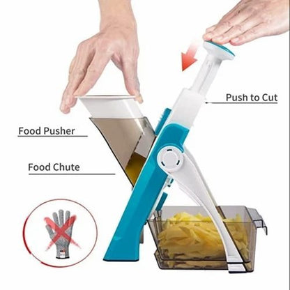 Adjustable Mandoline Slicer Safe Multi-Purpose Vegetable Cutter | سایڈست مینڈولین سلائسر محفوظ کثیر مقصدی سبزیوں کا کٹر