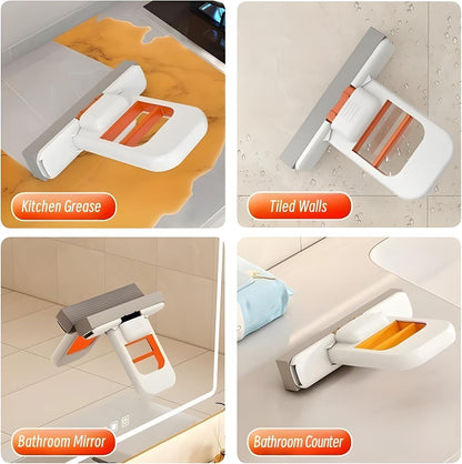 Foldable Mini Mop | Self-Wringing Wet & Dry Cleaner | فولڈ ایبل منی موپ | سیلف رِنگنگ ویٹ اینڈ ڈرائی کلینر