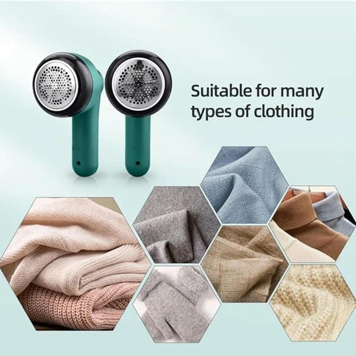 Rechargeable Lint Remover | Gentle Fabric Fuzz Cleaner (With Box) | باکس کے ساتھ ریچارج ایبل لنٹ ریموور نرم فیبرک فز کلینر