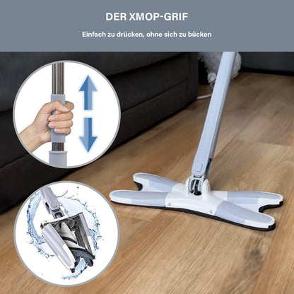 XMOP Floor Mop - The ideal tool for flawlessly clean floors - Mop with technology - Easy floor wiping