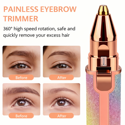 2-in-1 Electric Eyebrow Trimmer And Shaver for Men & Women ┃الیکٹرک آئی برو ٹرمر اور شیور مردوں اور عورتوں کے لیے