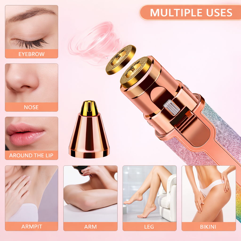 2-in-1 Electric Eyebrow Trimmer And Shaver for Men & Women ┃الیکٹرک آئی برو ٹرمر اور شیور مردوں اور عورتوں کے لیے