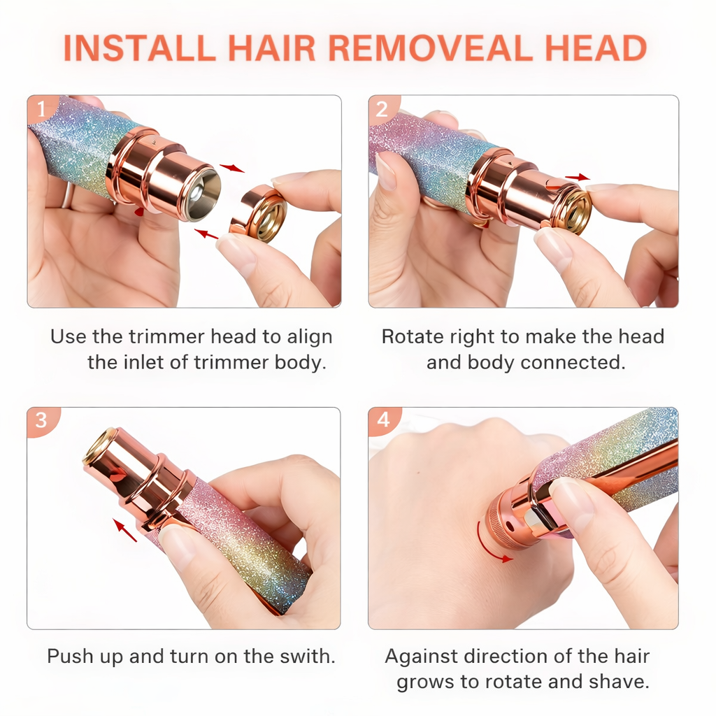 2-in-1 Electric Eyebrow Trimmer And Shaver for Men & Women ┃الیکٹرک آئی برو ٹرمر اور شیور مردوں اور عورتوں کے لیے