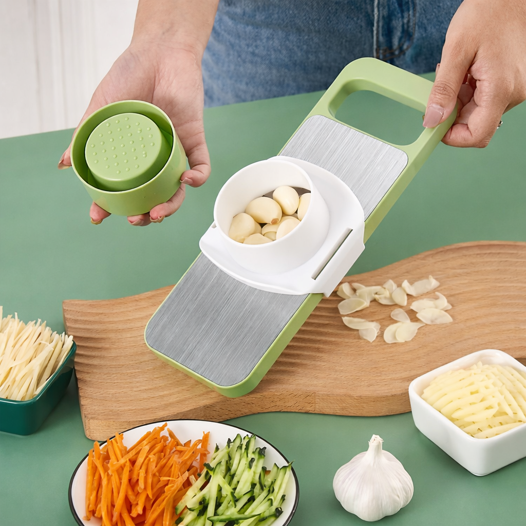 5 in 1 Vegetable Cutter Multifunctional Stainless Steel Vegetable Cutter & Slicer Kitchen Tool