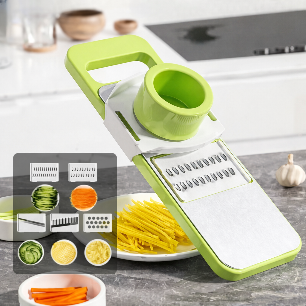 5 in 1 Vegetable Cutter Multifunctional Stainless Steel Vegetable Cutter & Slicer Kitchen Tool